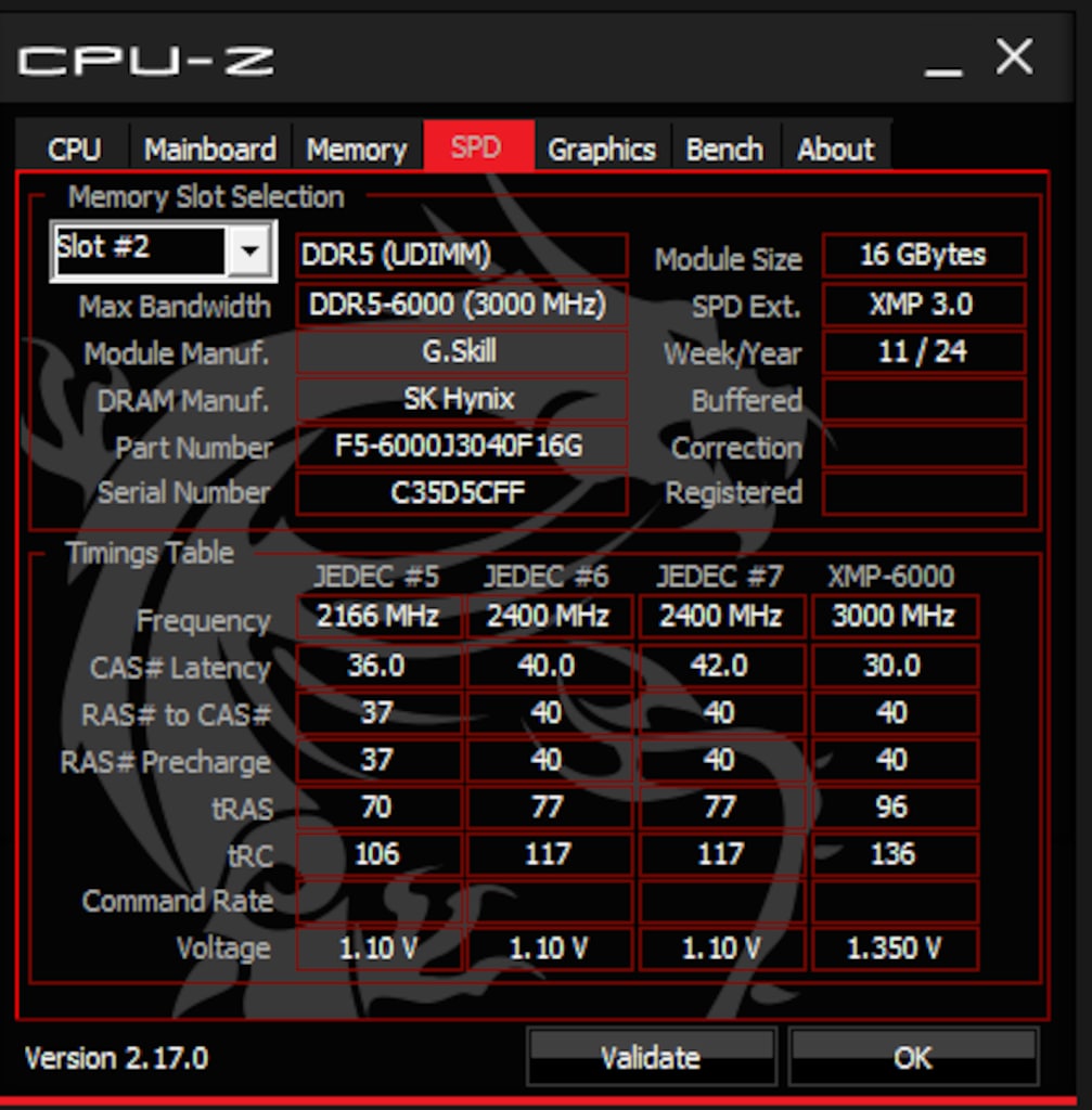 G.Skill Trident Z5 Neo RGB 32 GB (2x16) 6000 MHz CL30 DDR5 Ram - 4