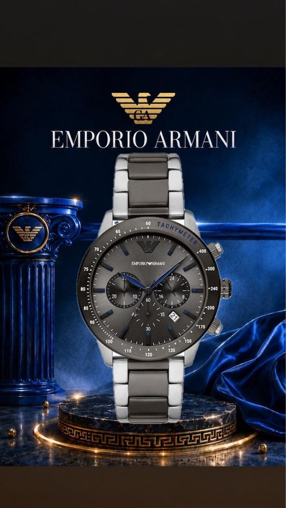 ORJİNAL EMPORİO ARMANİ ERKEK KOL SAATİ - 5