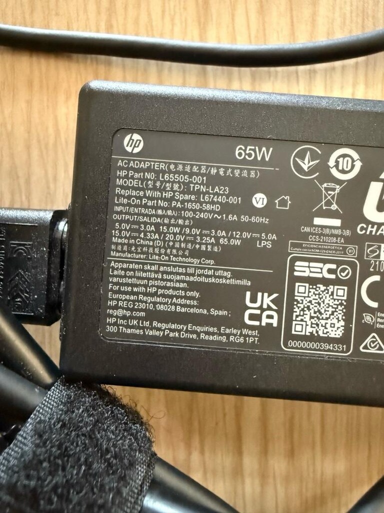 Sıfır orjinal hp type c bilgisayar adaptör 65w - 2