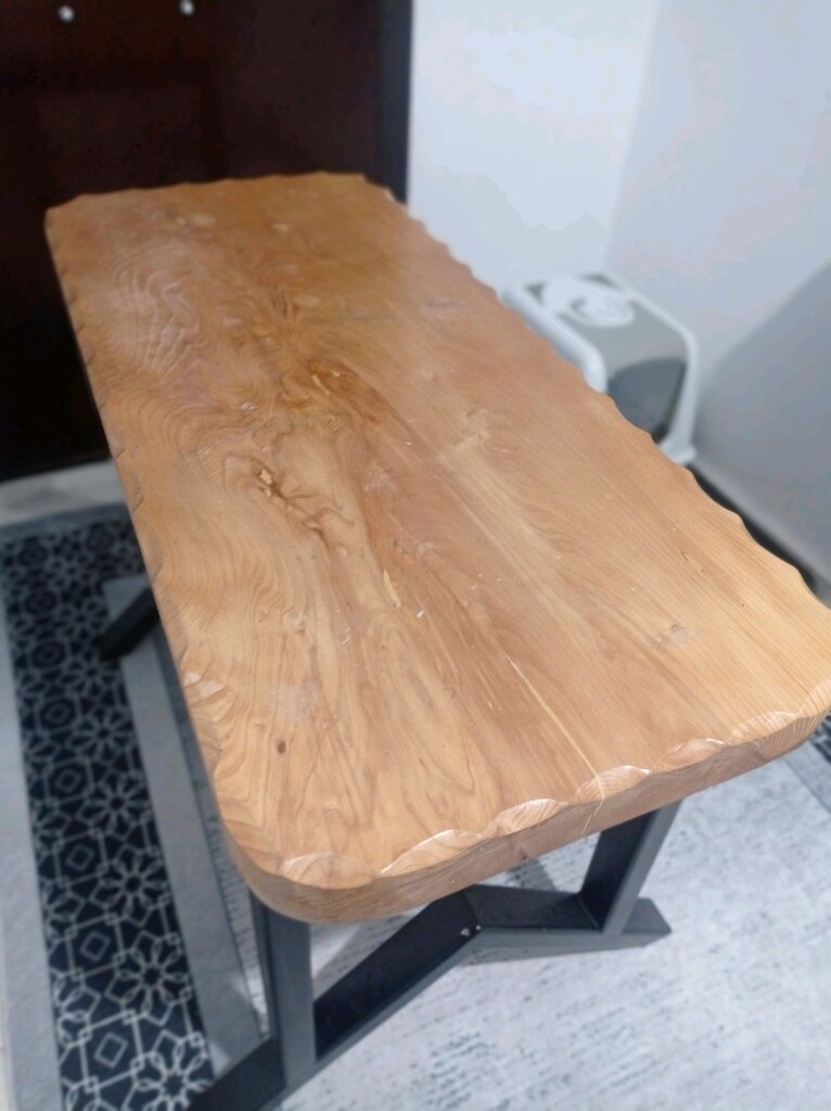 tek parça ahşap masa - 5