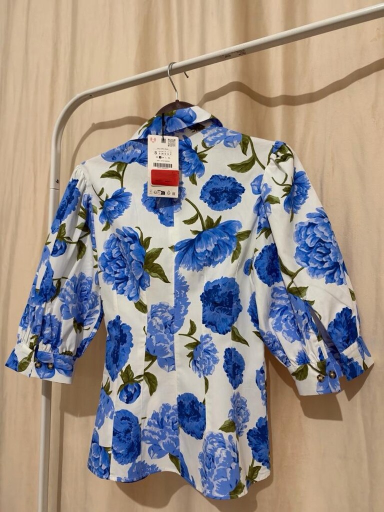 ZARA ÇİÇEKLİ GÖMLEK - 6