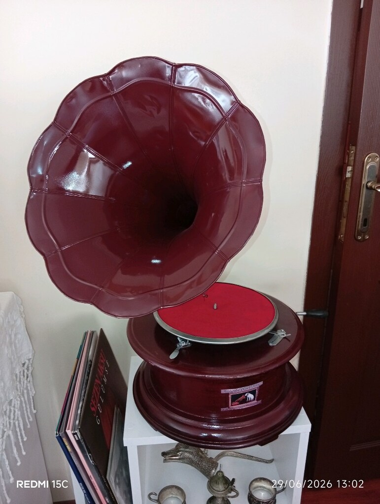GRAMOFON ORİJİNAL ANTİKA ÇALIŞIR DURUMDA SORUNSUZ - 5