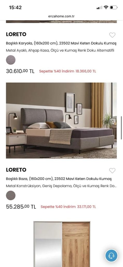 ACİL EnzaHome Yatak Odası Takımı “Loreto”