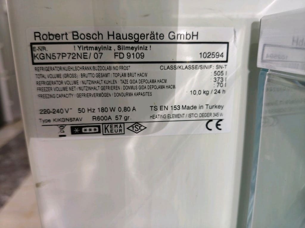 10.000 TL Etkin Bosch inox 505 litre no frost yeni nesil çok temiz buz - 8