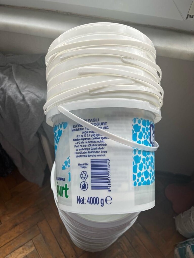 kova 4 kg boş temiz kapaklı - 3