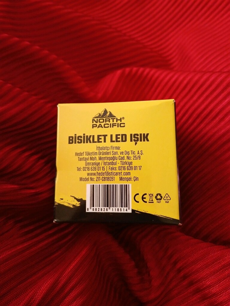 bisiklet led ışık + zil +şarjlı+ el feneri - 5
