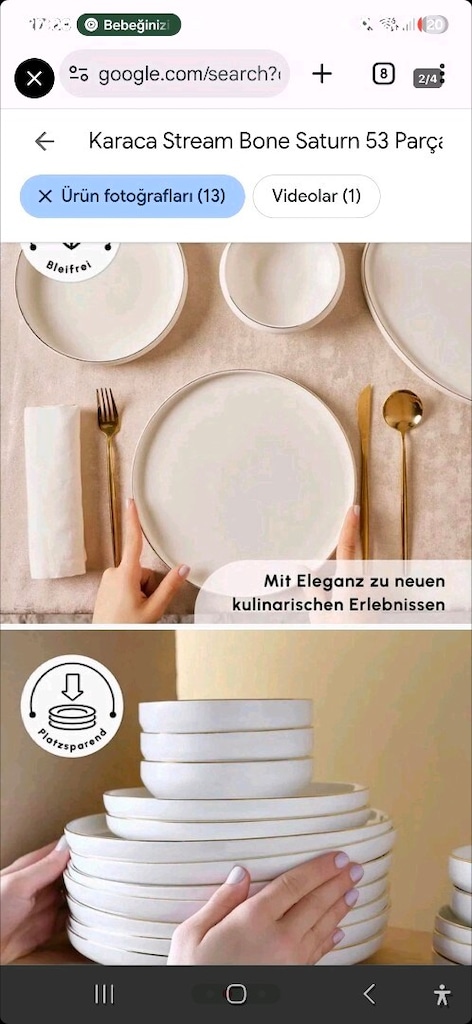 Karaca stream bone yemek takımı - 2