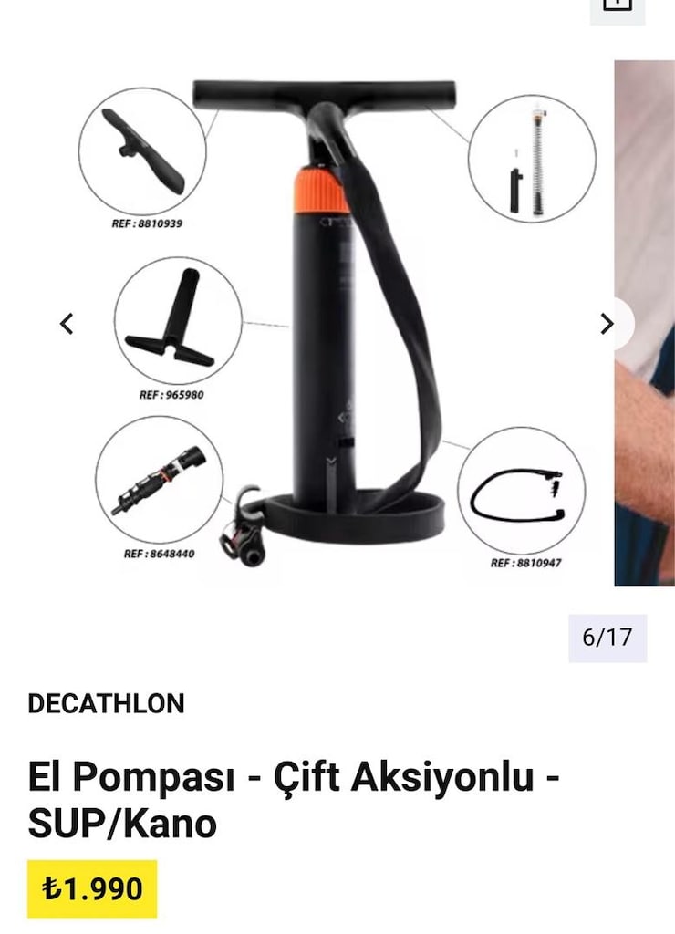 decathlon kano ve tüm ekipmanlar 1 kere kullanıldı - 3