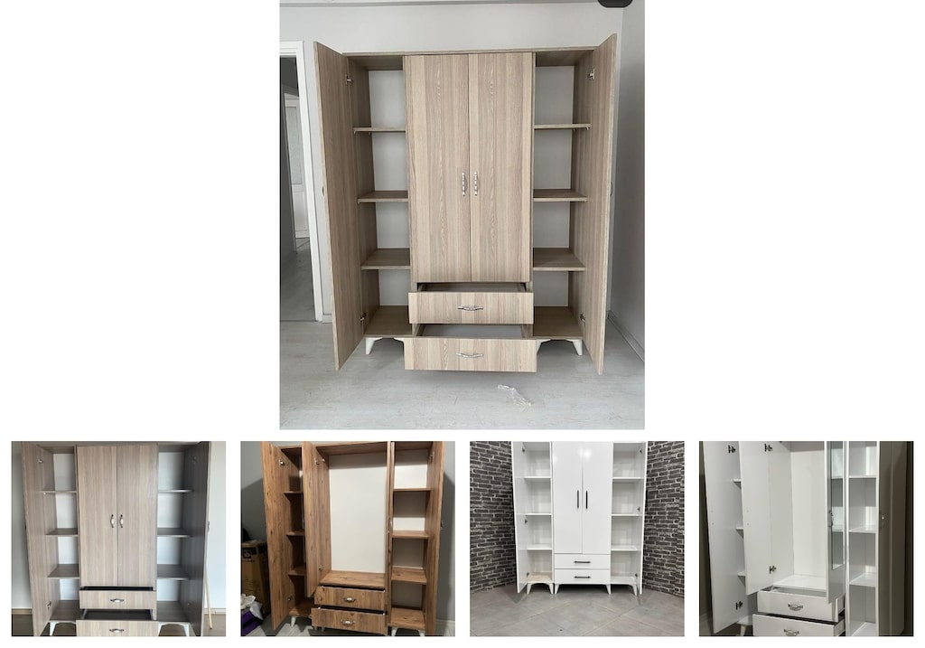 4 kapaklı elbise dolabı yipjweznnd - 2