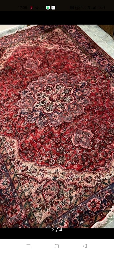 Tarihi El Dokuma Isparta Yün Halı - 4