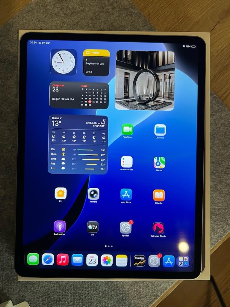 iPad Air 13” M3 256 GB Space Gray ve Pencil Pro– - %100 Pil - 20 DÖNGÜ - 2