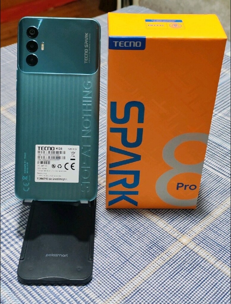 TAKAS OLUR YURTİÇİ ÇİFT HATLI 4+3GB RAM 128GB TECNO SPARK 8 PRO - 8
