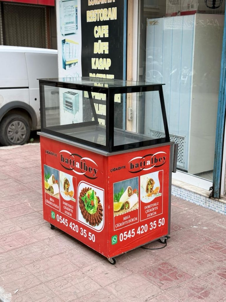 çiğ köfte dolabı çiğ köfte tezgahı çiğ köfte meze dolabı - 3