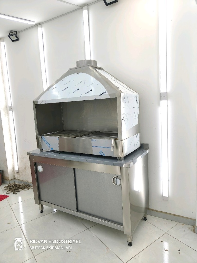 ocakbaşı mangal kömürlü ızgara ocak barbekü krom tezgah krom mangal - 11