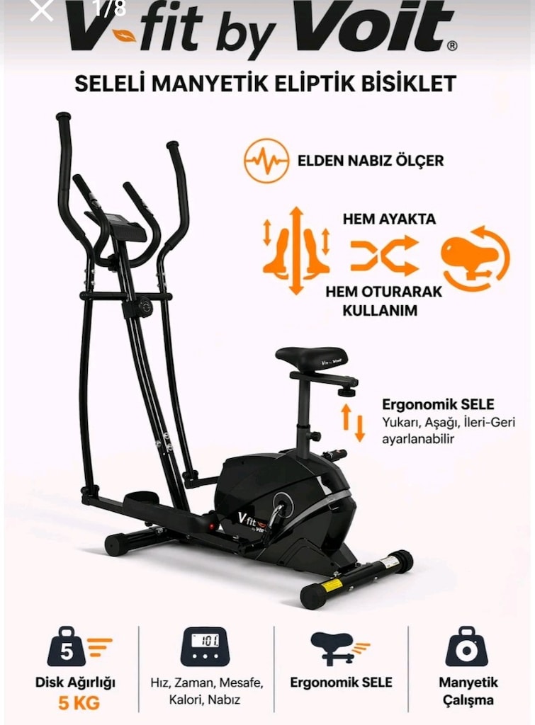 Voit v-fit manyetik eliptik bisiklet - 3