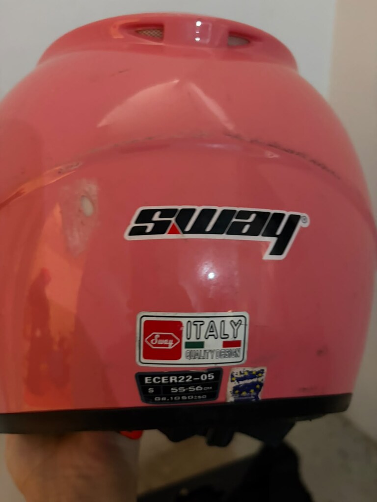 Sway S Beden 55-56cm ECER22-05 Pembe Açık Kask - 2