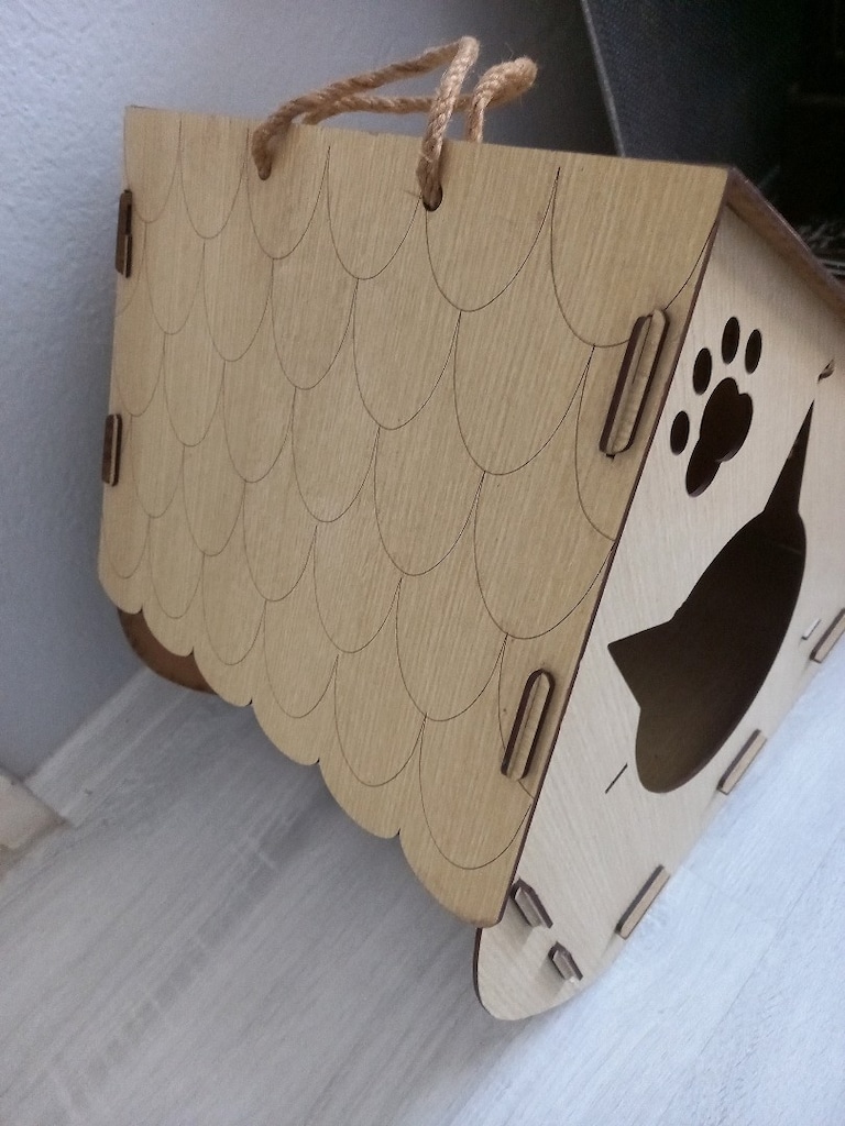 ahsap kedi evi - 3
