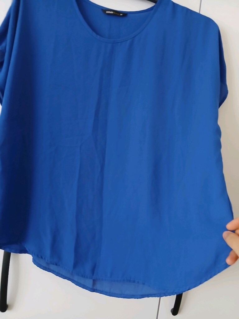 Defacto Viskon Kumaş Mavi Kadın Salaş Tshirt(XL) - 4