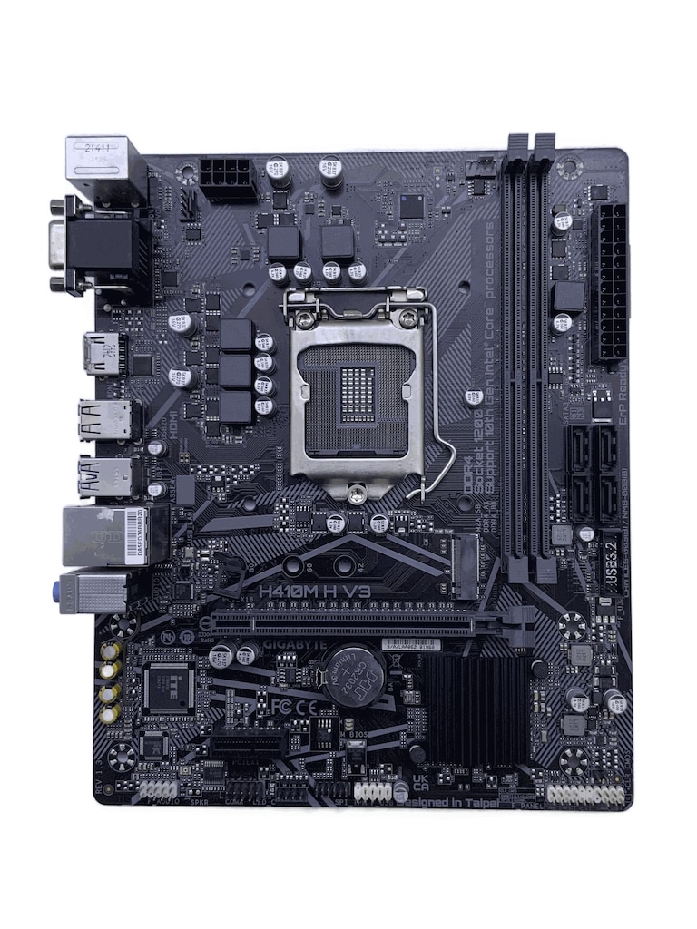 Gigabyte H410M H V3 H410 1200 DDR4 M.2 HDMI M-ATX Anakart -2- - 3
