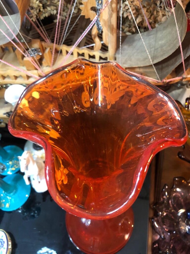 Turuncu Viking Glass Vazo - 7