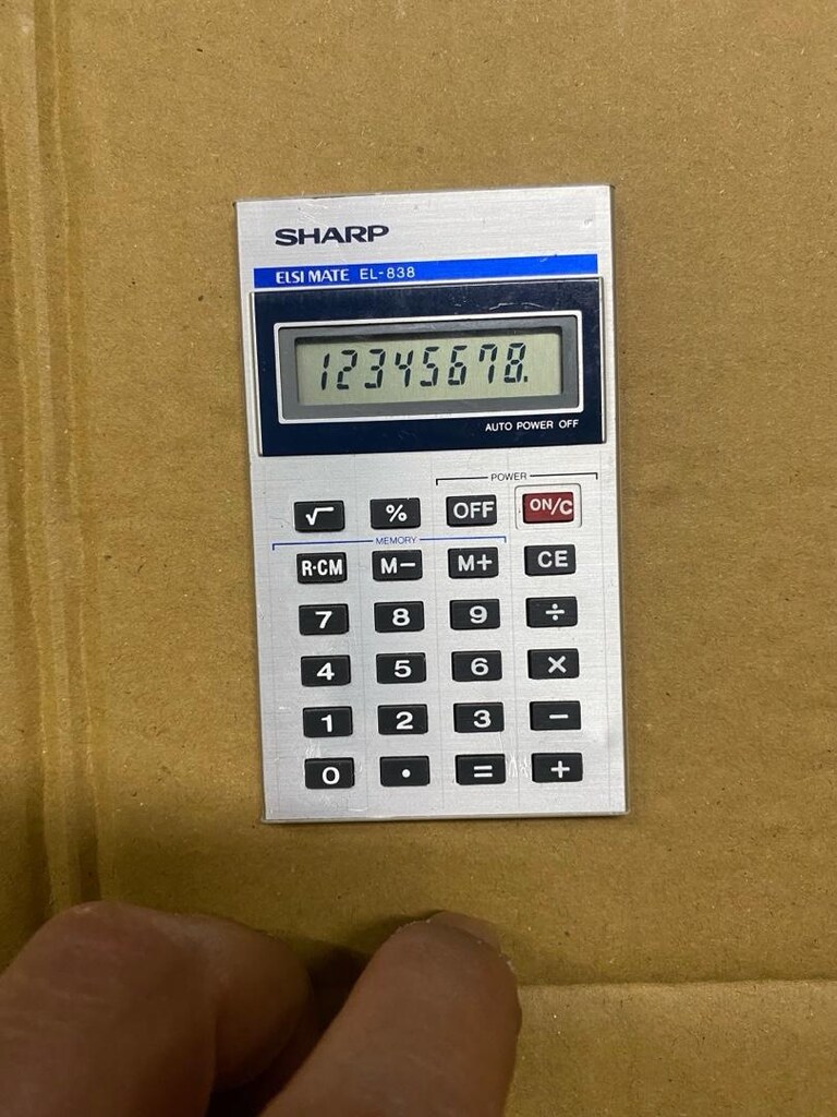 Vintage Sharp EL-838 ELSI Mate Japon Hesap Makinesi – Çalışır Durumda - 4