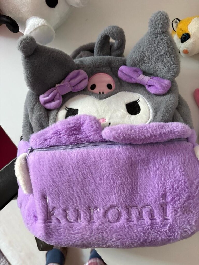 kuromi peluş çocuk çanta. Temu’dan alınmıştır - 3