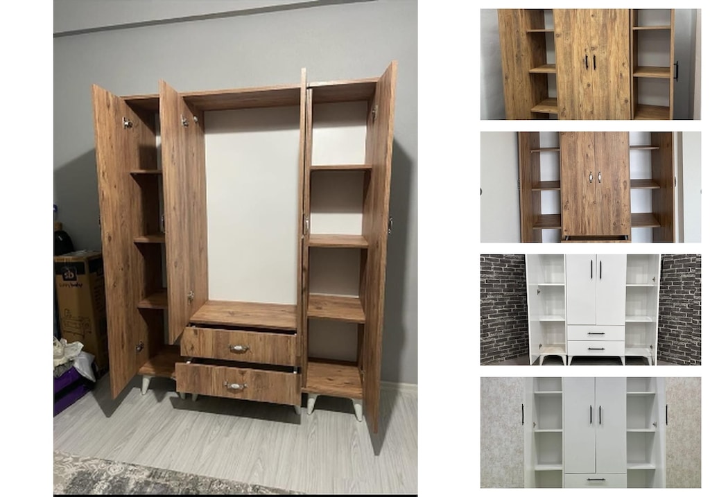 4 kapaklı elbise dolabı fadrxysgbf - 3