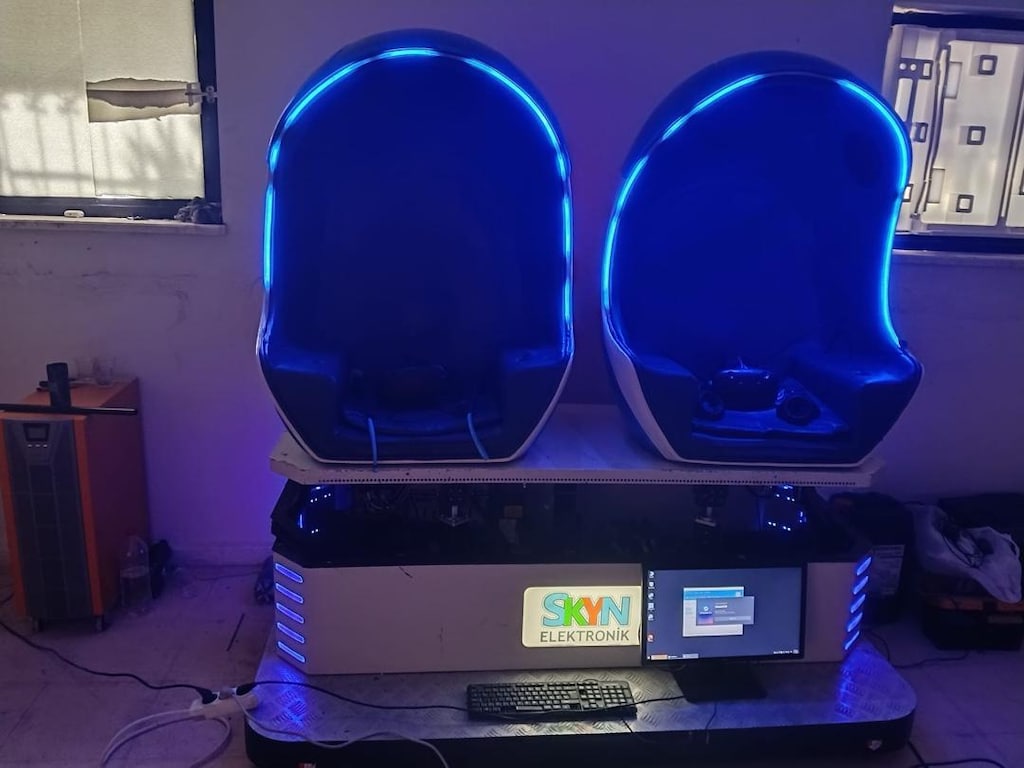 9D VR sanal gerçeklik 4 yön hareketli çift oyun koltuklu similasyon - 7