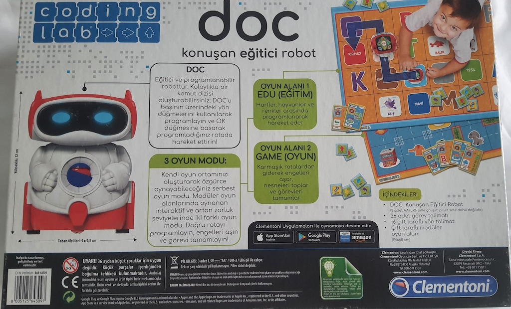 Clementoni - DOC konuşan eğitici robot - Kodlamaya giriş - 2