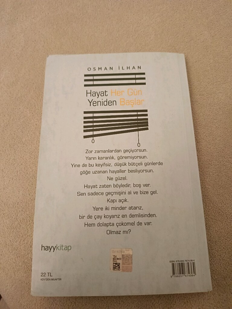 Osman İlhan Hayat her gün yeniden Başlar kitabı - 2