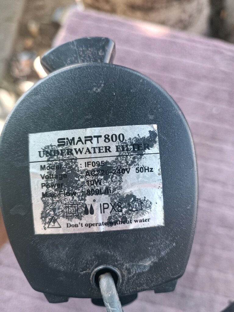 Akvaryum iç filtre Smart 800 sağlam çalışır durumda alana hayırlı olsu - 2