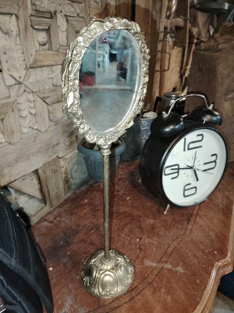 Vintage pirinç ayna - 4