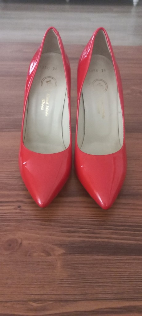 Kırmızı Rugan Stiletto Ayakkabı - 3