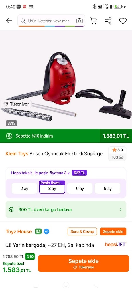 Bosch oyuncak süpürge - 2