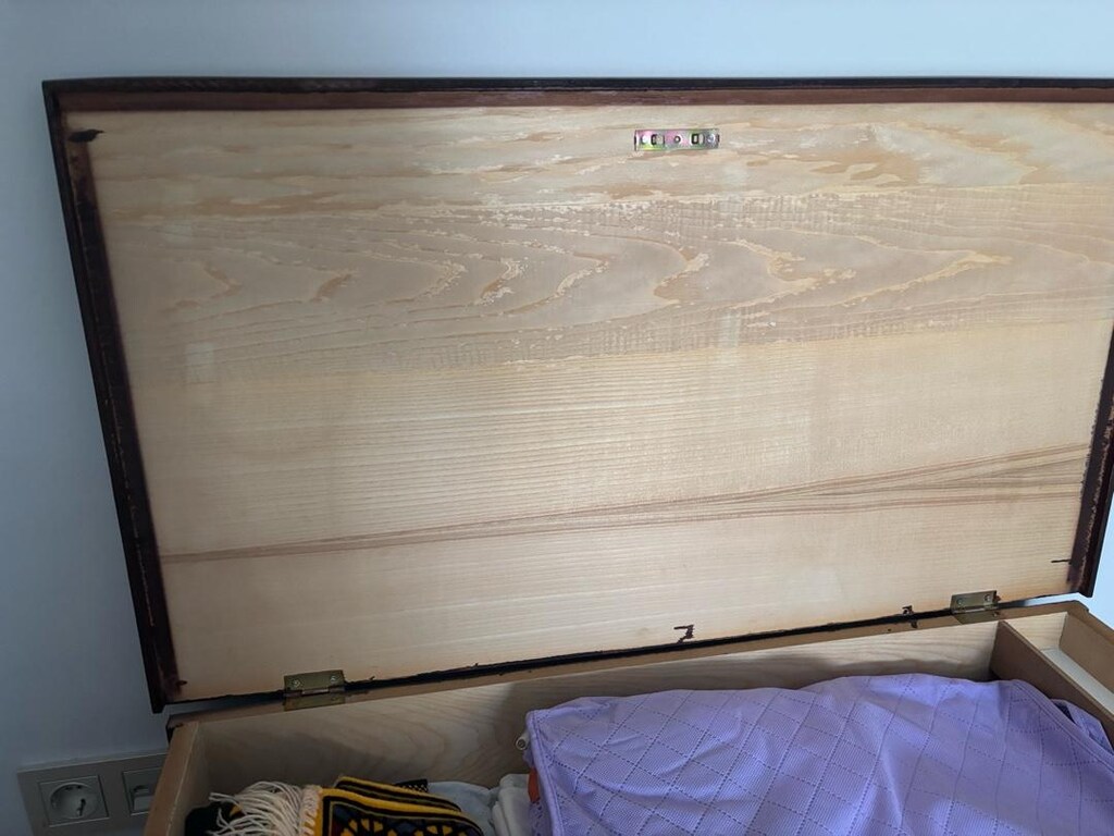 Masif Ahşap Görünümlü Sandık / Çeyiz Sandığı – Çok Temiz – 92x50x53 cm - 4