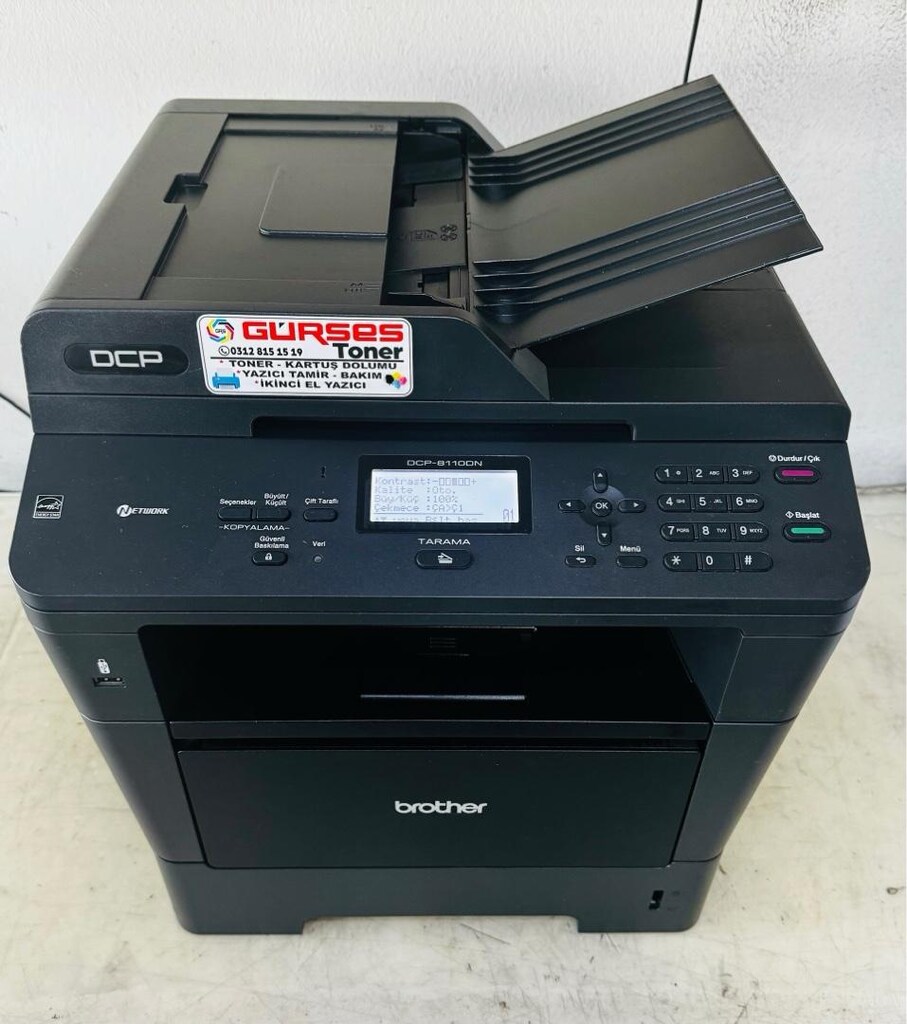 Yazıcı Brother 8110DN Fotokopi Tarayıcı Çift Taraflı Ekonomik Bakımlı - 4