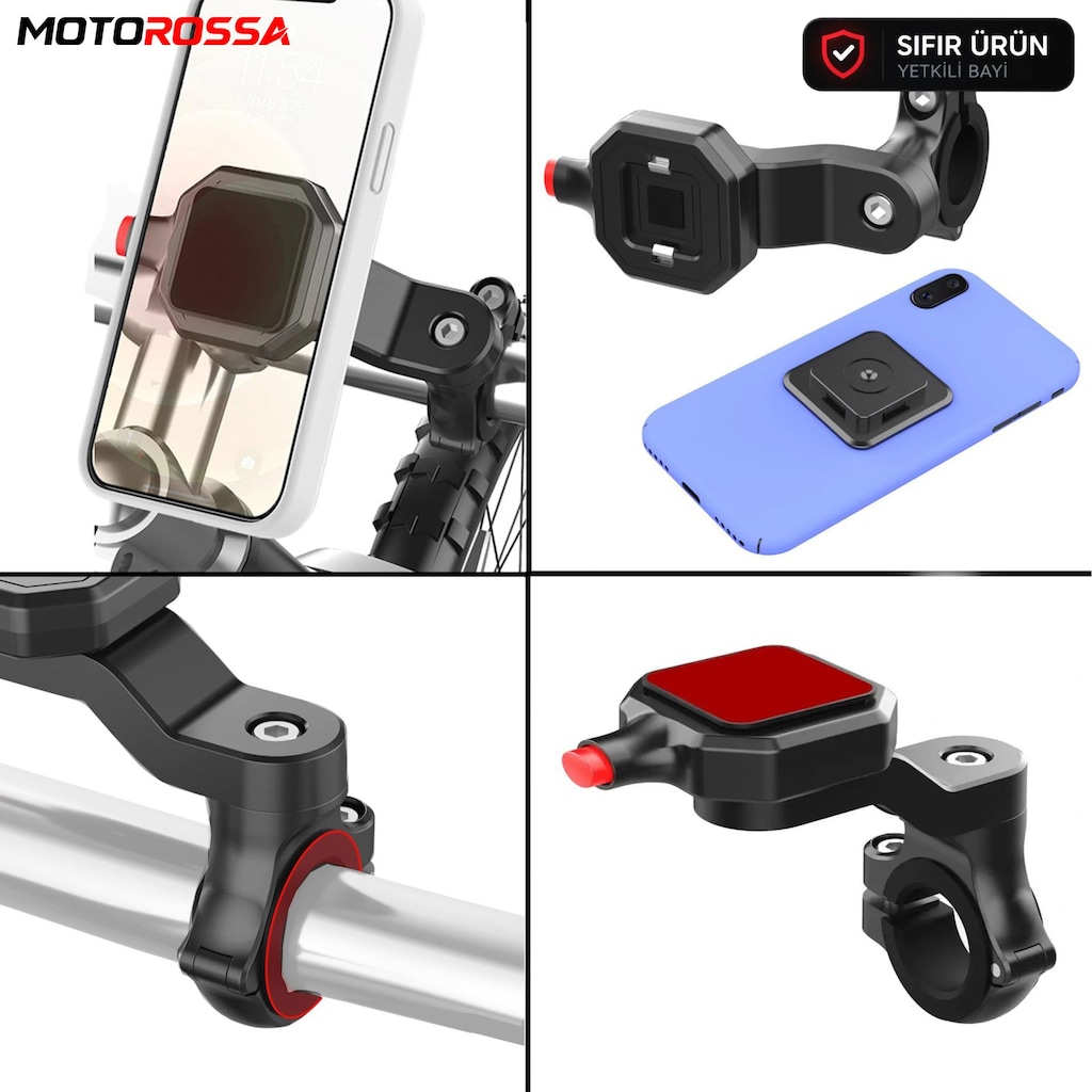 Knmaster TT-710 Tüm Motosikletlere Uyumlu Telefon Tutucu | MOTOROSSA - 4