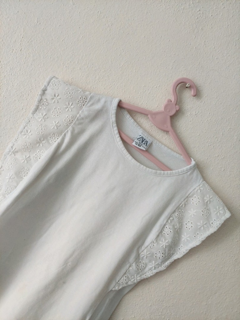 ZARA Kids fırfır fistolu şort bluz yazlık takım - 8