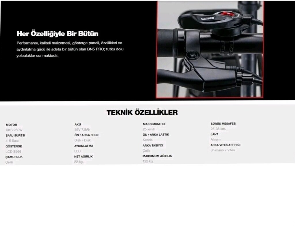 Elektrikli bisiklet Rks Bn5 pro. - 5