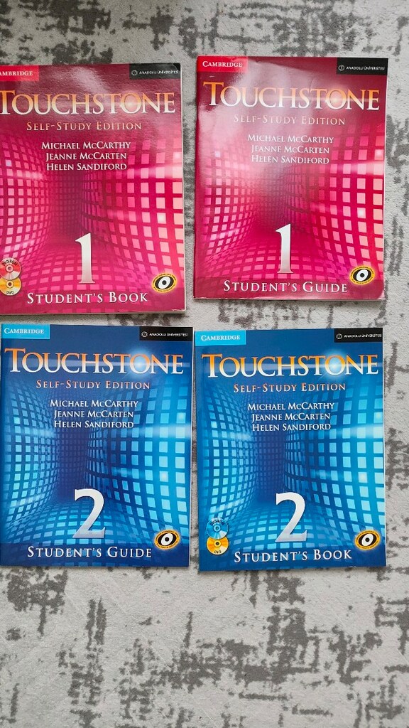 İngilizce kitapları Touchstone 1-2 Full Set (4 Kitap + CD) - Sıfır Aya