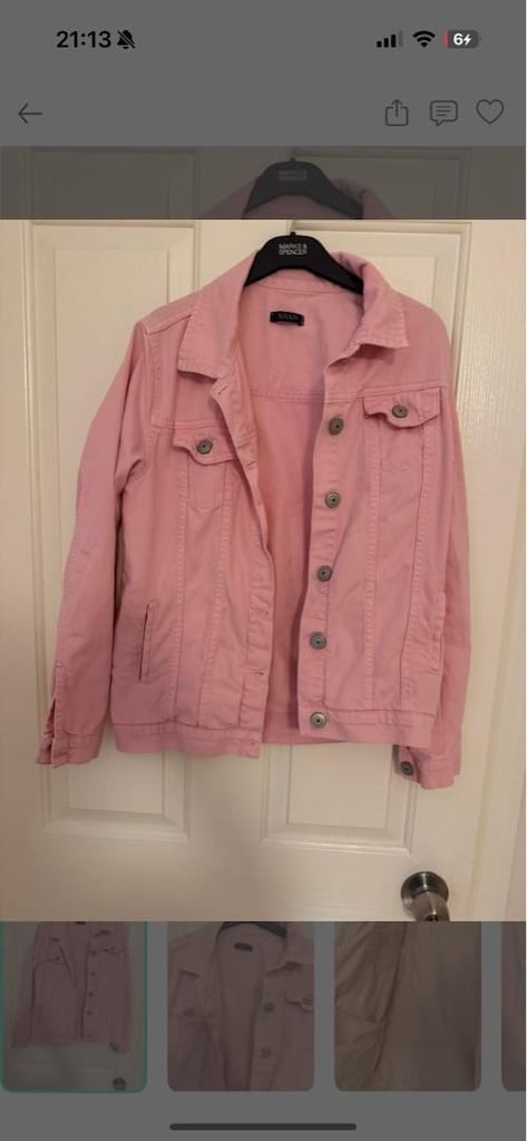 Pembe Kot Ceket