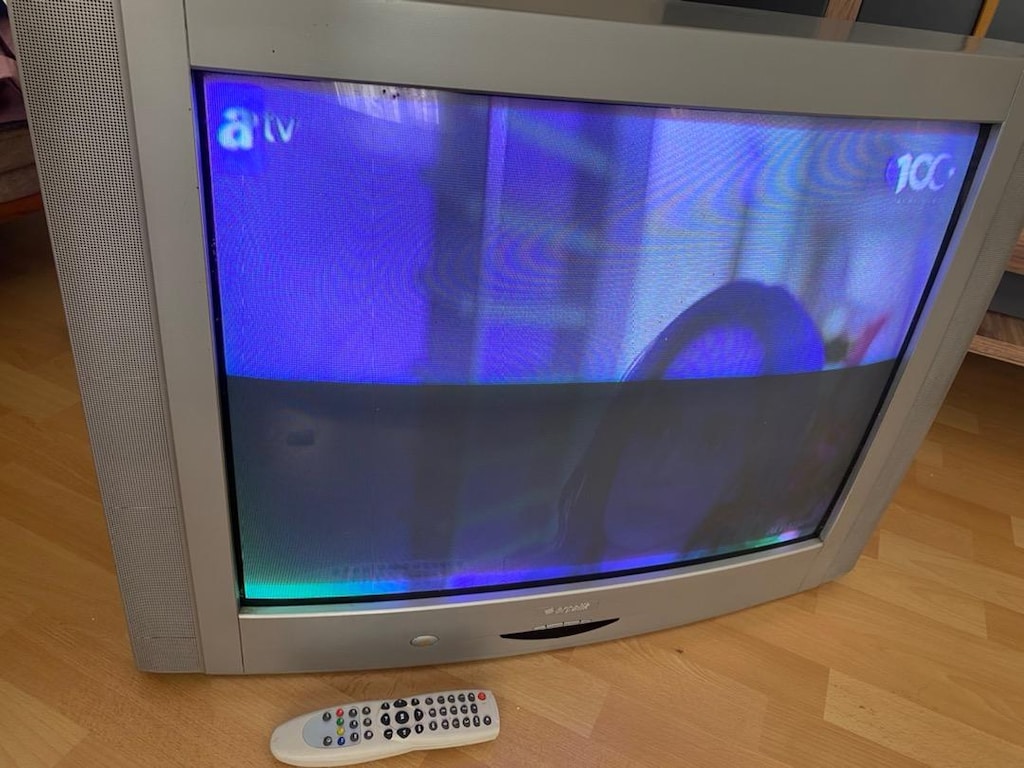 Tüplü tv televizyon 70 ekran büyük gri renk - 4