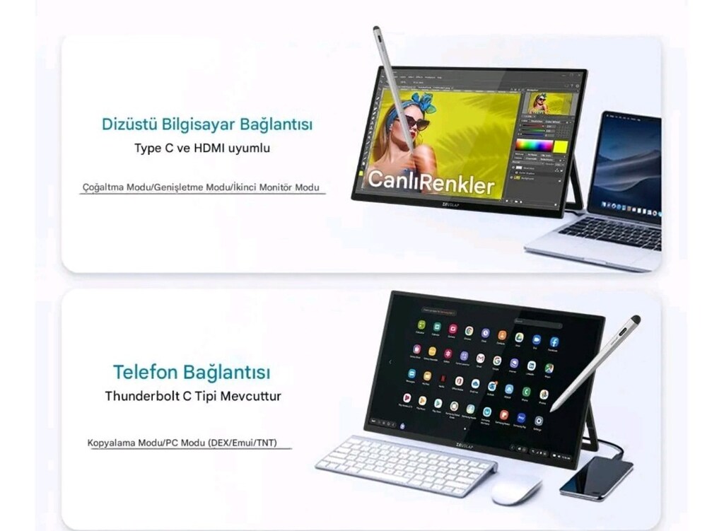monitör taşımalı sıfır kapalı kutu 22.inc dokunmatik.Monitör - 6