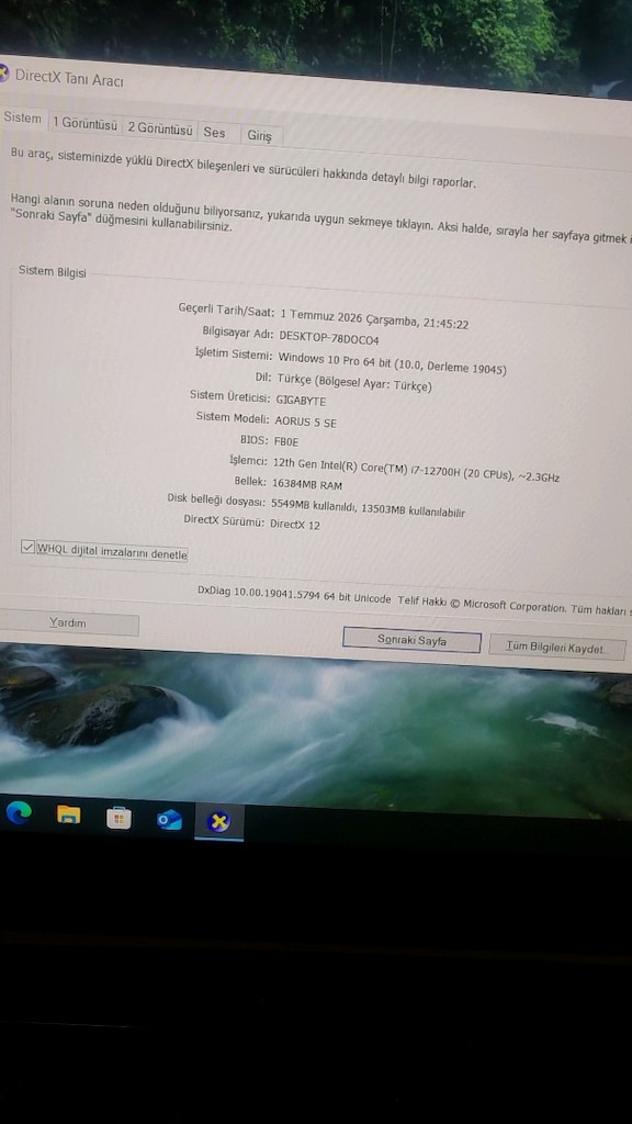 Gigabyte Aorus Gaming Laptop - 15