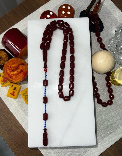 Sıkma Kehribar Tesbih - 5