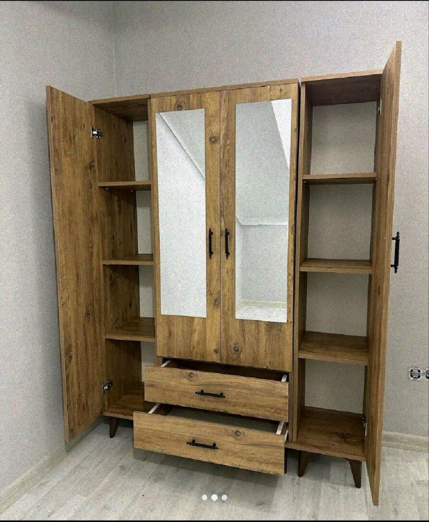 **DAHA UCUZU YOK** ÜCRETSİZ KURULUM KAPIDA ÖDEME GARDROP ELBİSE DOLABI - 2