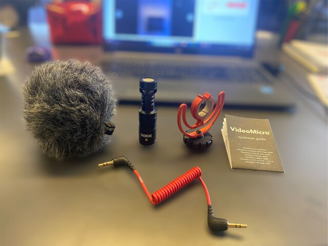 RØDE VideoMicro kamera üstü kompakt shotgun mikrofon.