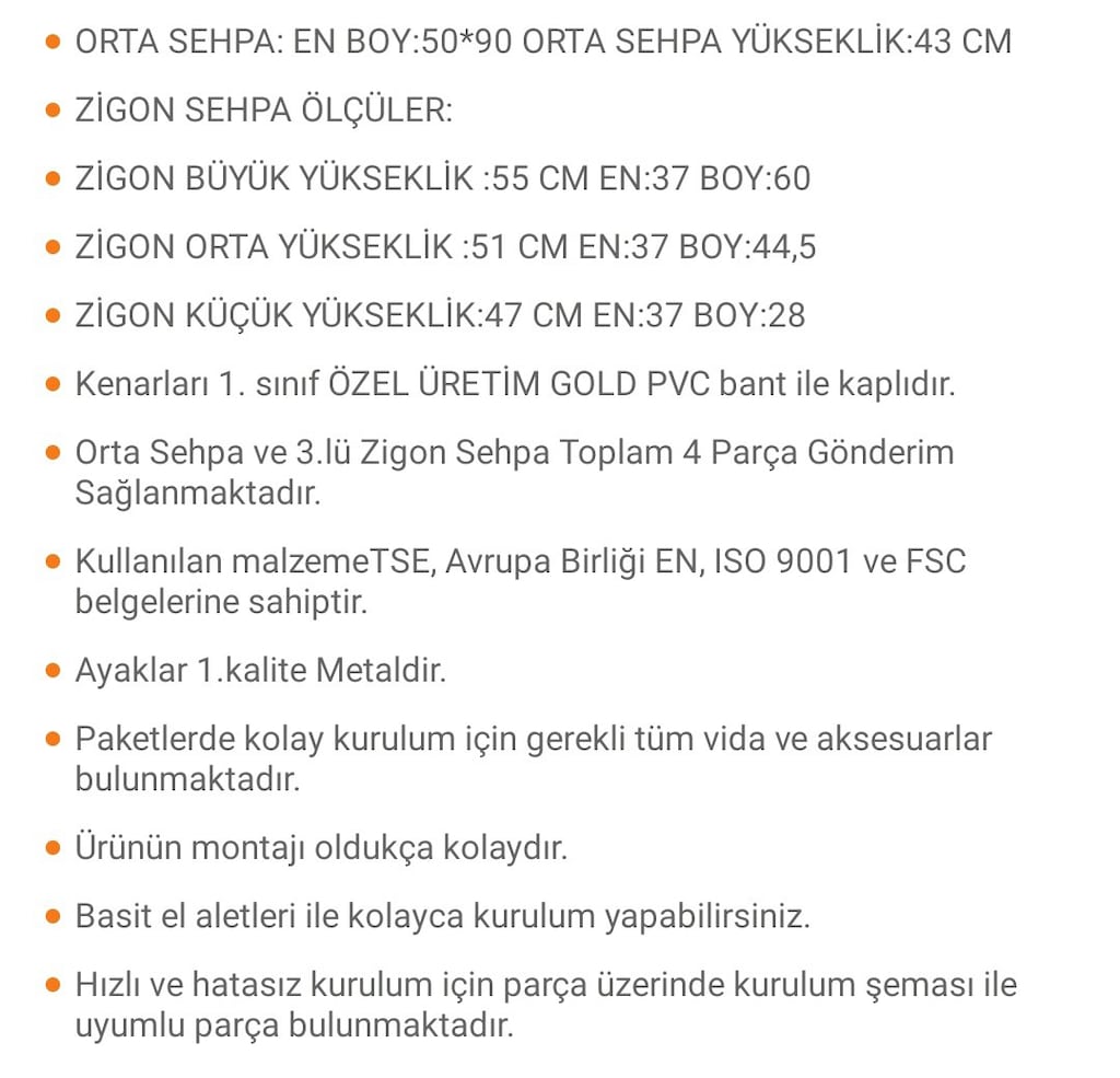 Klasik Kare Beyaz Mermer Desenli 3 lü Zigon Sehpa ve Orta Sehpa - 5