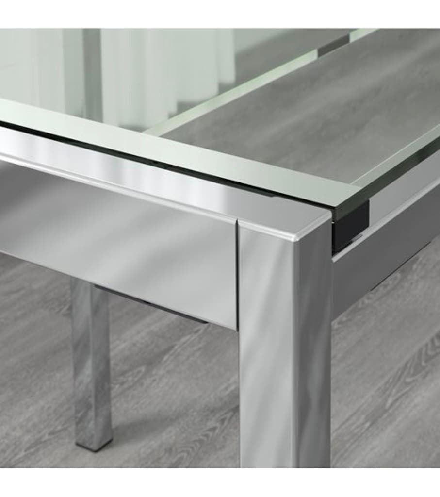 IKEA GLIVARP Açılabilir Cam Masa + 4 TOBIAS Sandalye - 4