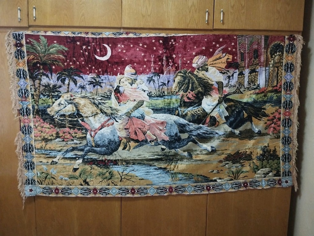 1970 yilların resimli duvar halısı - 5